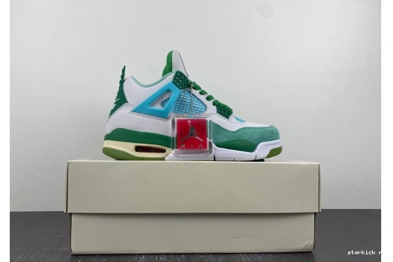 Grass SB   Jordan AJ4-KNCW edition)  AJ4-KNCW Green 4 Retro (limited White 0227